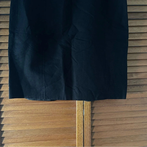Ann Taylor Loft Women’s Linen Knee Length Black Skirt Size 10 - Picture 3 of 6